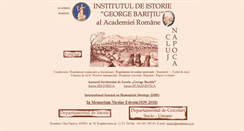 Desktop Screenshot of history-cluj.ro